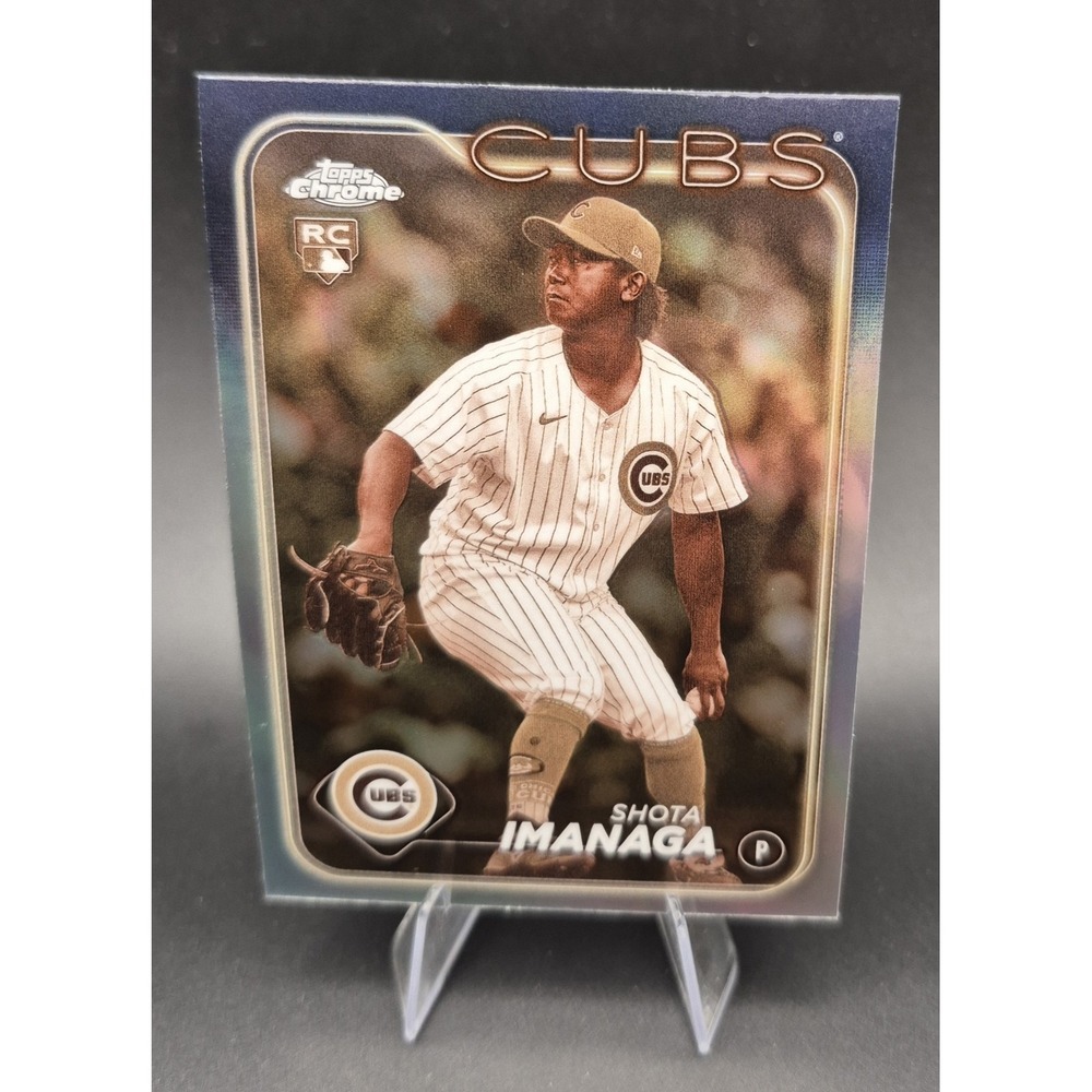 2024 Topps Chrome Shota Imanga #121 Sepia Refractor (RC) Base Refractor Cubs